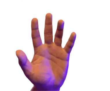 Hand demonstrating Erase