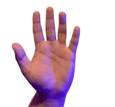 Hand demonstrating Pan