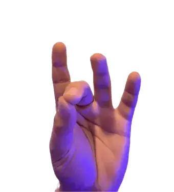 Hand demonstrating Zoom